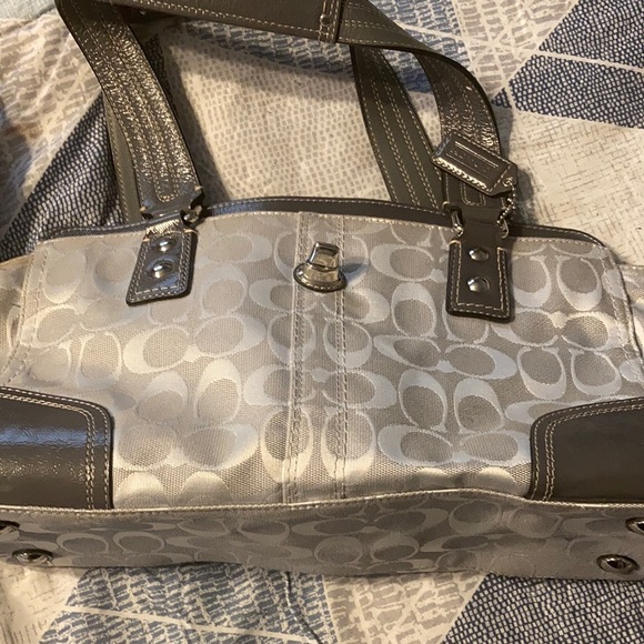 Coach Grey Satchel - Picture 3 of 7